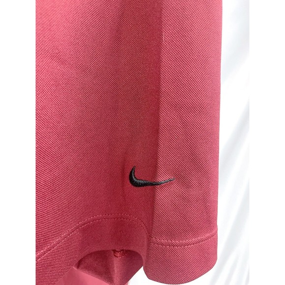 Nike Men Large Red Short Sleeve Athletic Shirt Polo 363807 Dri-Fit - Picture 3 of 9